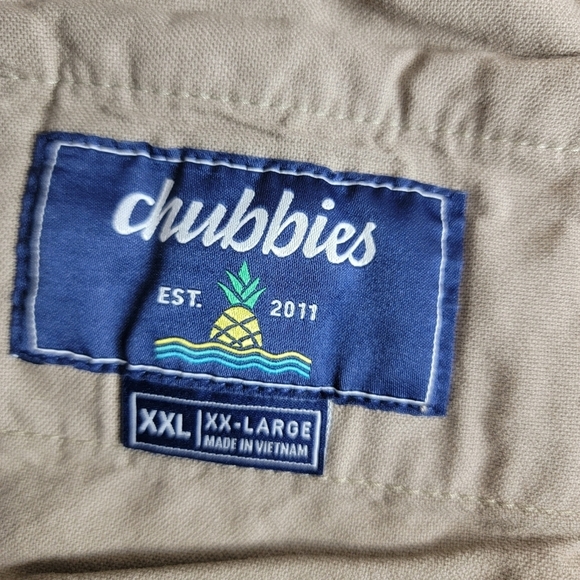 Chubbies  The Dunes Tan Originals Stretch 7" Twill Shorts  Sz XXL NEW - Picture 9 of 13